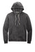 District DT8102 Mens Re-Fleece Full Zip Hooded Sweatshirt Hoodie w/ Pockets Heather Charcoal Grey Flat Front