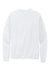 District DT8104 Mens Re-Fleece Crewneck Sweatshirt White Flat Back