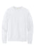 District DT8104 Mens Re-Fleece Crewneck Sweatshirt White Flat Front