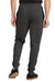 District DT8107 Mens Re-Fleece Jogger Sweatpants w/ Pockets Heather Charcoal Grey Model Back