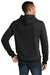 District DT810 Mens The Concert Fleece Hooded Sweatshirt Hoodie w/ Pouch Pocket Black Model Back