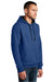 District DT810 Mens The Concert Fleece Hooded Sweatshirt Hoodie w/ Pouch Pocket Deep Royal Blue Model 3q