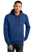 District DT810 Mens The Concert Fleece Hooded Sweatshirt Hoodie w/ Pouch Pocket Deep Royal Blue Model Front