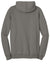 District DT810 Mens The Concert Fleece Hooded Sweatshirt Hoodie w/ Pouch Pocket Grey Flat Back