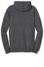 District DT810 Mens The Concert Fleece Hooded Sweatshirt Hoodie w/ Pouch Pocket Heather Charcoal Grey Flat Back