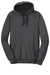 District DT810 Mens The Concert Fleece Hooded Sweatshirt Hoodie w/ Pouch Pocket Heather Charcoal Grey Flat Front