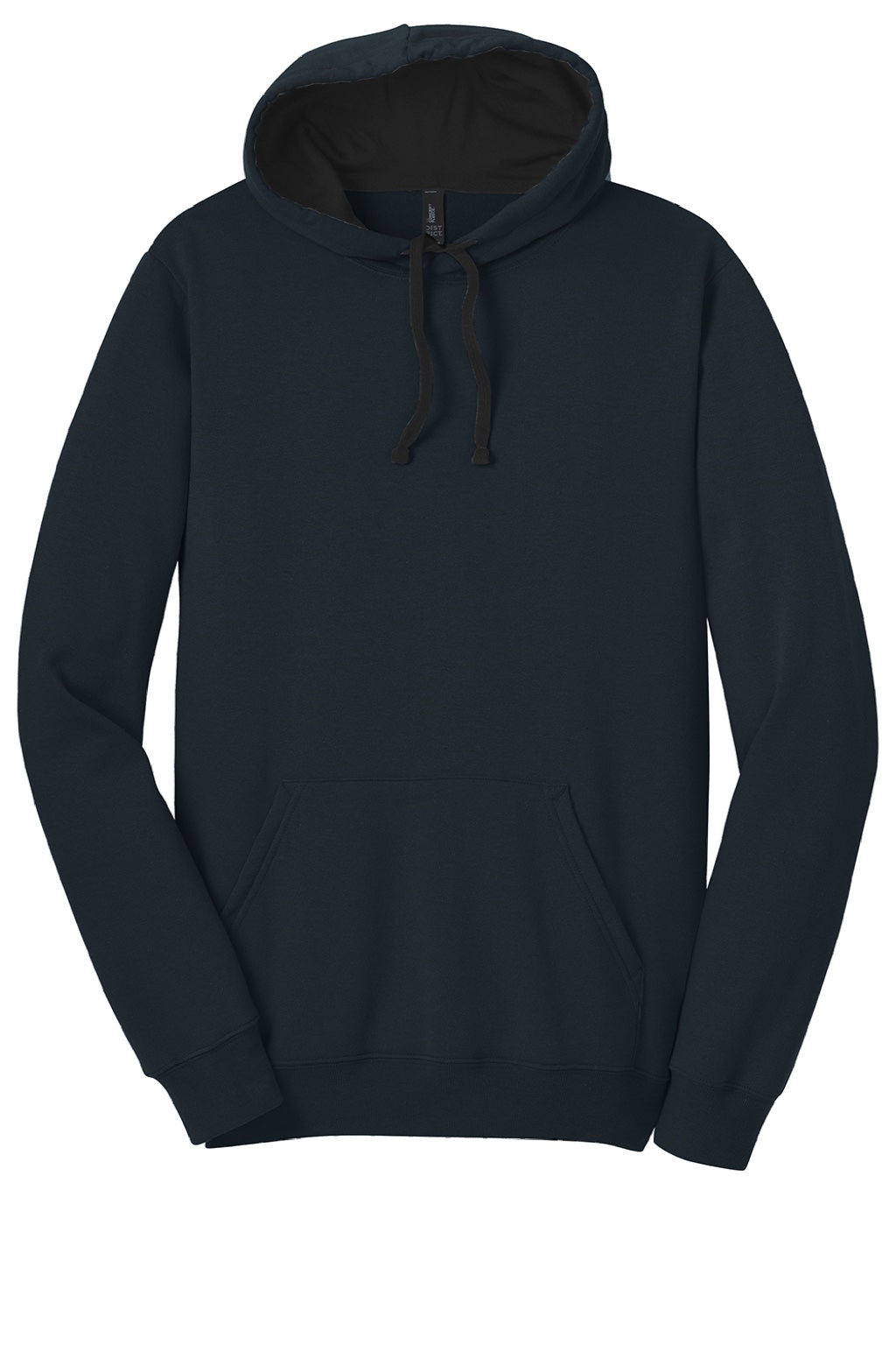 District DT810 Mens The Concert Fleece Hooded Sweatshirt Hoodie w/ Pouch Pocket New Navy Blue Flat Front