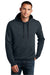 District DT810 Mens The Concert Fleece Hooded Sweatshirt Hoodie w/ Pouch Pocket New Navy Blue Model Front