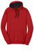 District DT810 Mens The Concert Fleece Hooded Sweatshirt Hoodie w/ Pouch Pocket New Red Flat Front
