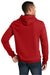District DT810 Mens The Concert Fleece Hooded Sweatshirt Hoodie w/ Pouch Pocket New Red Model Back