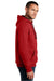 District DT810 Mens The Concert Fleece Hooded Sweatshirt Hoodie w/ Pouch Pocket New Red Model Side