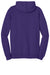 District DT810 Mens The Concert Fleece Hooded Sweatshirt Hoodie w/ Pouch Pocket Purple Flat Back
