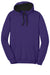 District DT810 Mens The Concert Fleece Hooded Sweatshirt Hoodie w/ Pouch Pocket Purple Flat Front