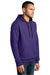 District DT810 Mens The Concert Fleece Hooded Sweatshirt Hoodie w/ Pouch Pocket Purple Model 3q