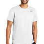 Nike Mens Team rLegend Dri-Fit Moisture Wicking Short Sleeve Crewneck T-Shirt - White - NEW