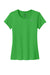 Nike DV7312 Womens Team rLegend Dri-Fit Moisture Wicking Short Sleeve Crewneck T-Shirt Apple Green Flat Front