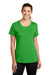 Nike DV7312 Womens Team rLegend Dri-Fit Moisture Wicking Short Sleeve Crewneck T-Shirt Apple Green Model Front