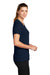 Nike DV7312 Womens Team rLegend Dri-Fit Moisture Wicking Short Sleeve Crewneck T-Shirt College Navy Blue Model Side