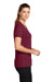 Nike DV7312 Womens Team rLegend Dri-Fit Moisture Wicking Short Sleeve Crewneck T-Shirt Team Maroon Model Side
