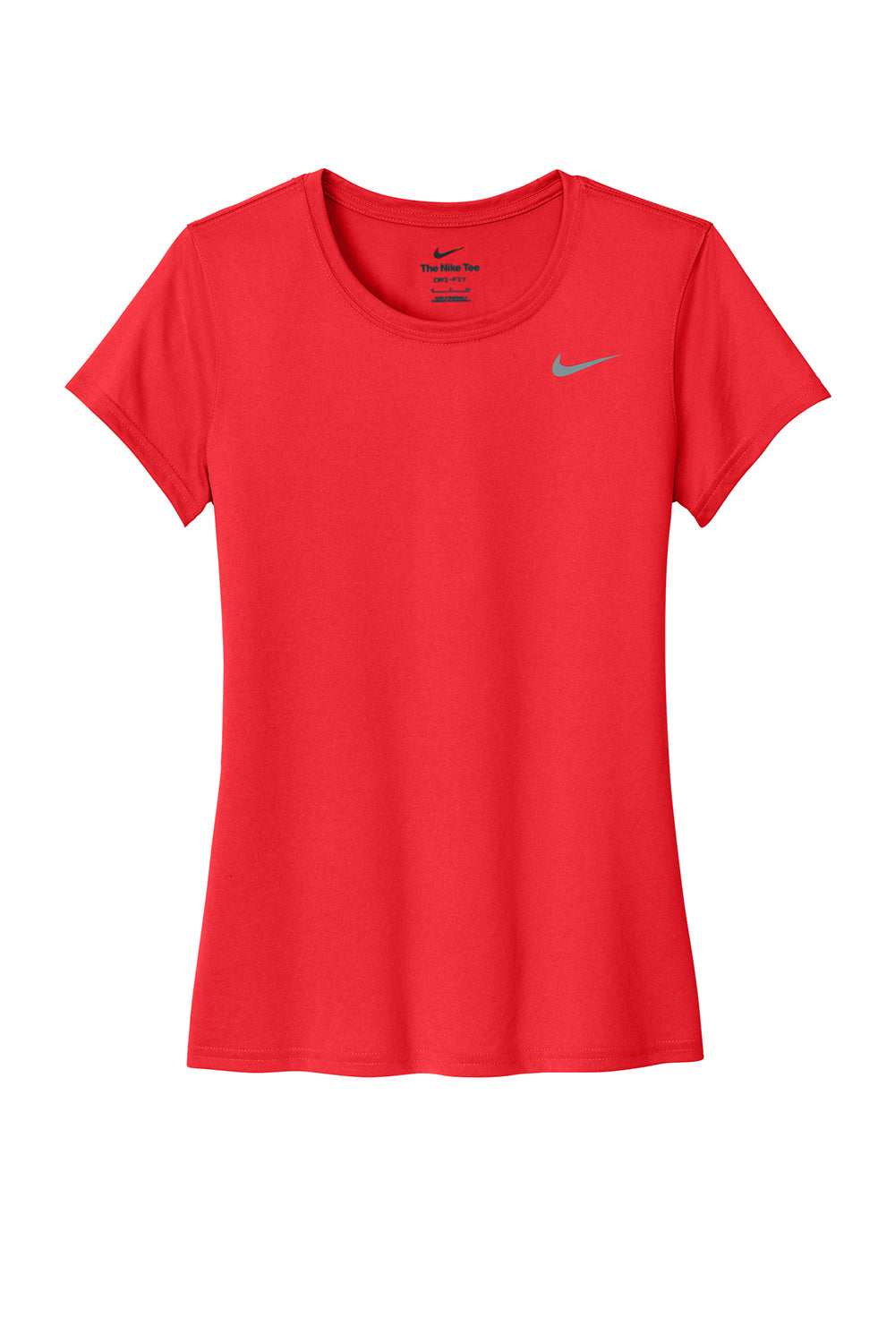 Nike DV7312 Womens Team rLegend Dri-Fit Moisture Wicking Short Sleeve Crewneck T-Shirt University Red Flat Front