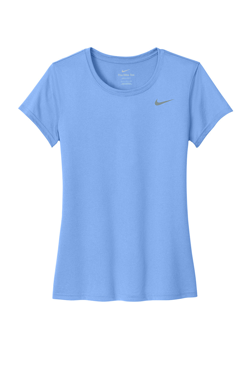 Nike DV7312 Womens Team rLegend Dri-Fit Moisture Wicking Short Sleeve Crewneck T-Shirt Valor Blue Flat Front