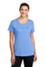 Nike DV7312 Womens Team rLegend Dri-Fit Moisture Wicking Short Sleeve Crewneck T-Shirt Valor Blue Model Front