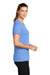 Nike DV7312 Womens Team rLegend Dri-Fit Moisture Wicking Short Sleeve Crewneck T-Shirt Valor Blue Model Side
