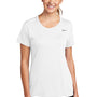 Nike Womens Team rLegend Dri-Fit Moisture Wicking Short Sleeve Crewneck T-Shirt - White