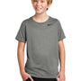Nike Youth Team rLegend Dri-Fit Moisture Wicking Short Sleeve Crewneck T-Shirt - Heather Carbon Grey