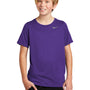 Nike Youth Team rLegend Dri-Fit Moisture Wicking Short Sleeve Crewneck T-Shirt - Court Purple