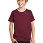 Nike Youth Team rLegend Dri-Fit Moisure Wicking Short Sleeve Crewneck T-Shirt - Deep Maroon