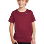 Nike Youth Team rLegend Dri-Fit Moisture Wicking Short Sleeve Crewneck T-Shirt - Team Maroon