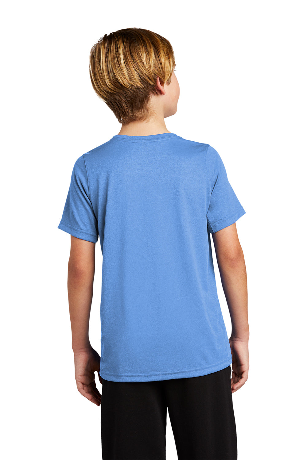 Nike DV7317 Youth Team rLegend Dri-Fit Moisure Wicking Short Sleeve Crewneck T-Shirt Valor Blue Model Back
