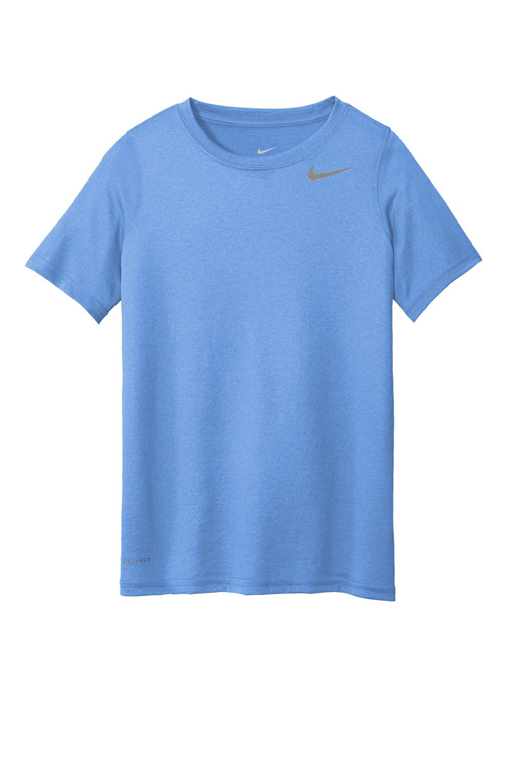 Nike DV7317 Youth Team rLegend Dri-Fit Moisture Wicking Short Sleeve Crewneck T-Shirt Valor Blue Flat Front