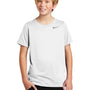 Nike Youth Team rLegend Dri-Fit Moisture Wicking Short Sleeve Crewneck T-Shirt - White