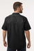 Dickies 2574 Mens Moisture Wicking Short Sleeve Button Down Work Shirt w/ Double Pockets Black Model Back