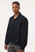 Dickies JT78 Mens Unlined Industrial Stain Resistant Eisenhower Full Zip Jacket Black Model Side