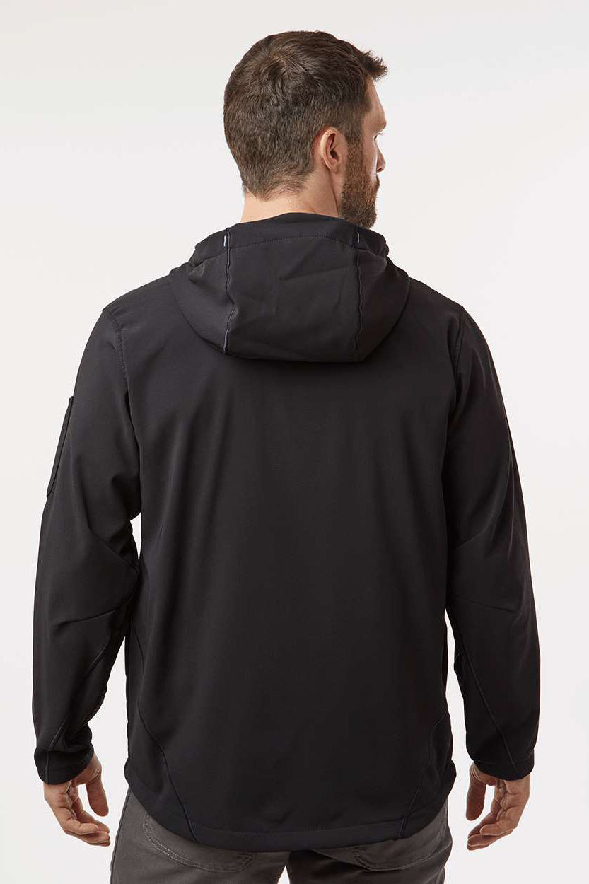 Dickies PH10 Mens Protect Wind & Water Resistant Full Zip Hooded Jacket Black Model Back