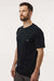 Dickies S600 Mens Performance Moisture Wicking Short Sleeve Crewneck T-Shirt w/ Pocket Black Model Side