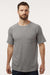 Dickies S600 Mens Performance Moisture Wicking Short Sleeve Crewneck T-Shirt w/ Pocket Smoke Grey Model Front