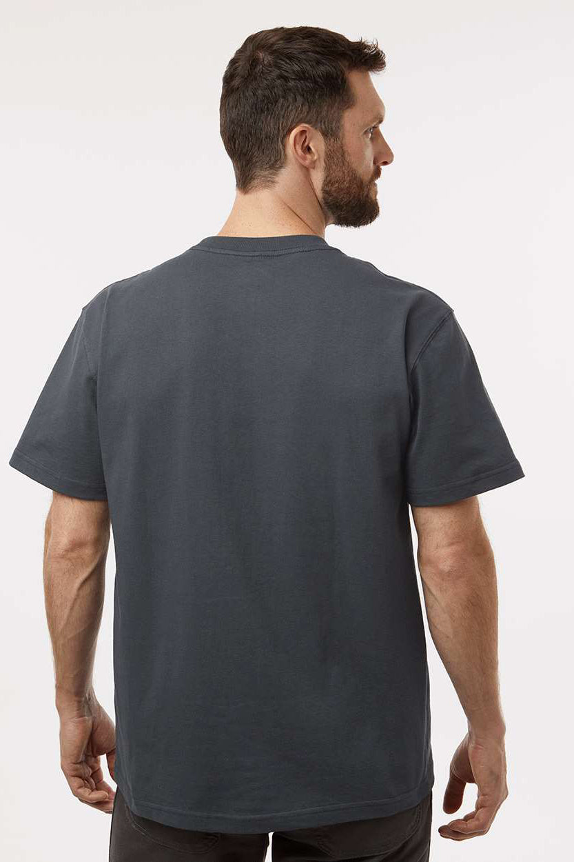 Dickies WS50-D Mens Traditional Short Sleeve Crewneck T-Shirt w/ Pocket Charcoal Grey Model Back