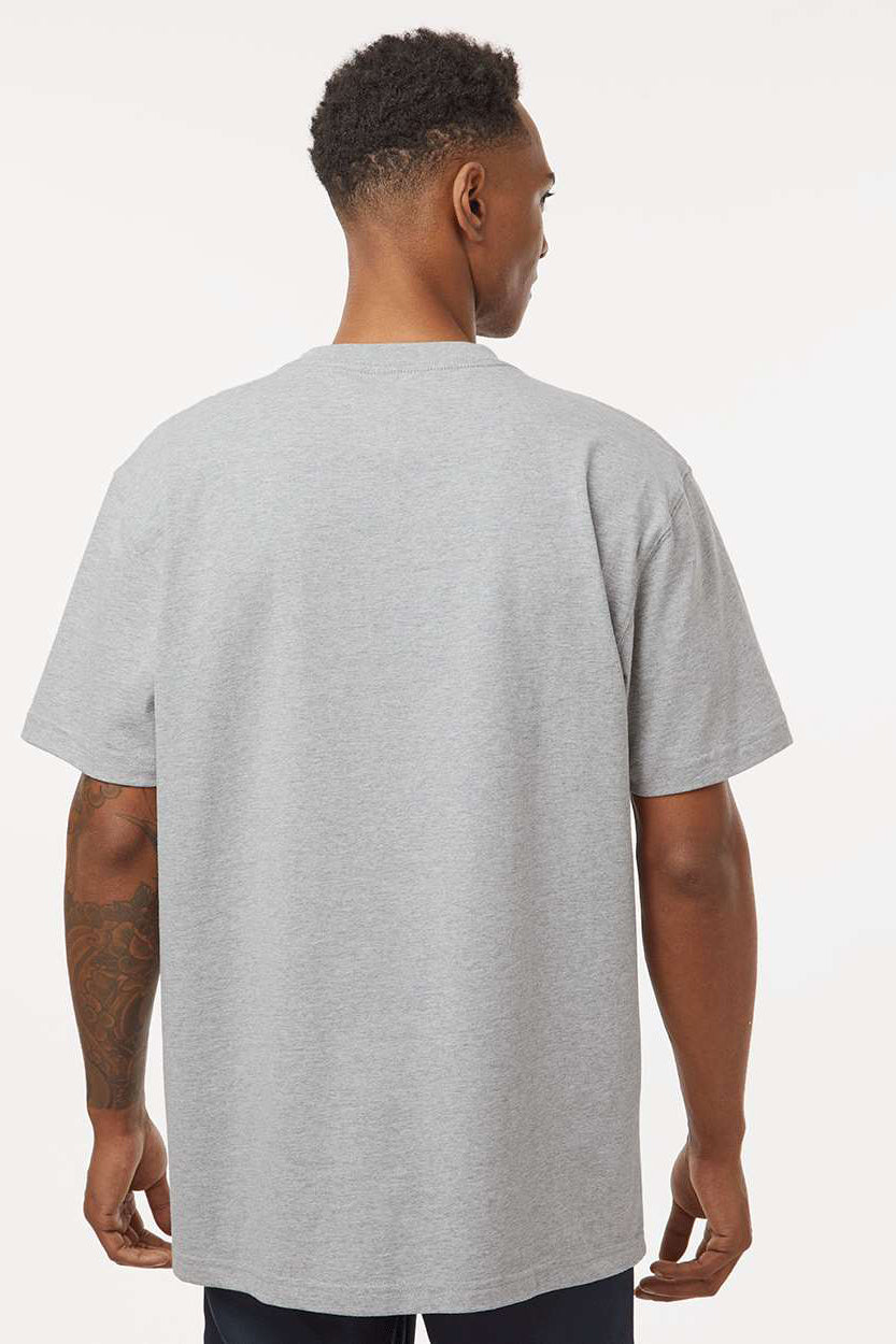 Dickies WS50-D Mens Traditional Short Sleeve Crewneck T-Shirt w/ Pocket Heather Grey Model Back