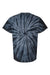 Tie-Dye CD101 Mens Short Sleeve Crewneck T-Shirt Black Flat Back