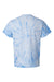 Tie-Dye CD101 Mens Short Sleeve Crewneck T-Shirt Baby Blue Flat Back