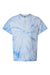Tie-Dye CD101 Mens Short Sleeve Crewneck T-Shirt Baby Blue Flat Front