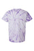Tie-Dye CD101 Mens Short Sleeve Crewneck T-Shirt Lavender Flat Back