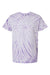 Tie-Dye CD101 Mens Short Sleeve Crewneck T-Shirt Lavender Flat Front