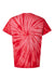 Tie-Dye CD101 Mens Short Sleeve Crewneck T-Shirt Red Flat Back
