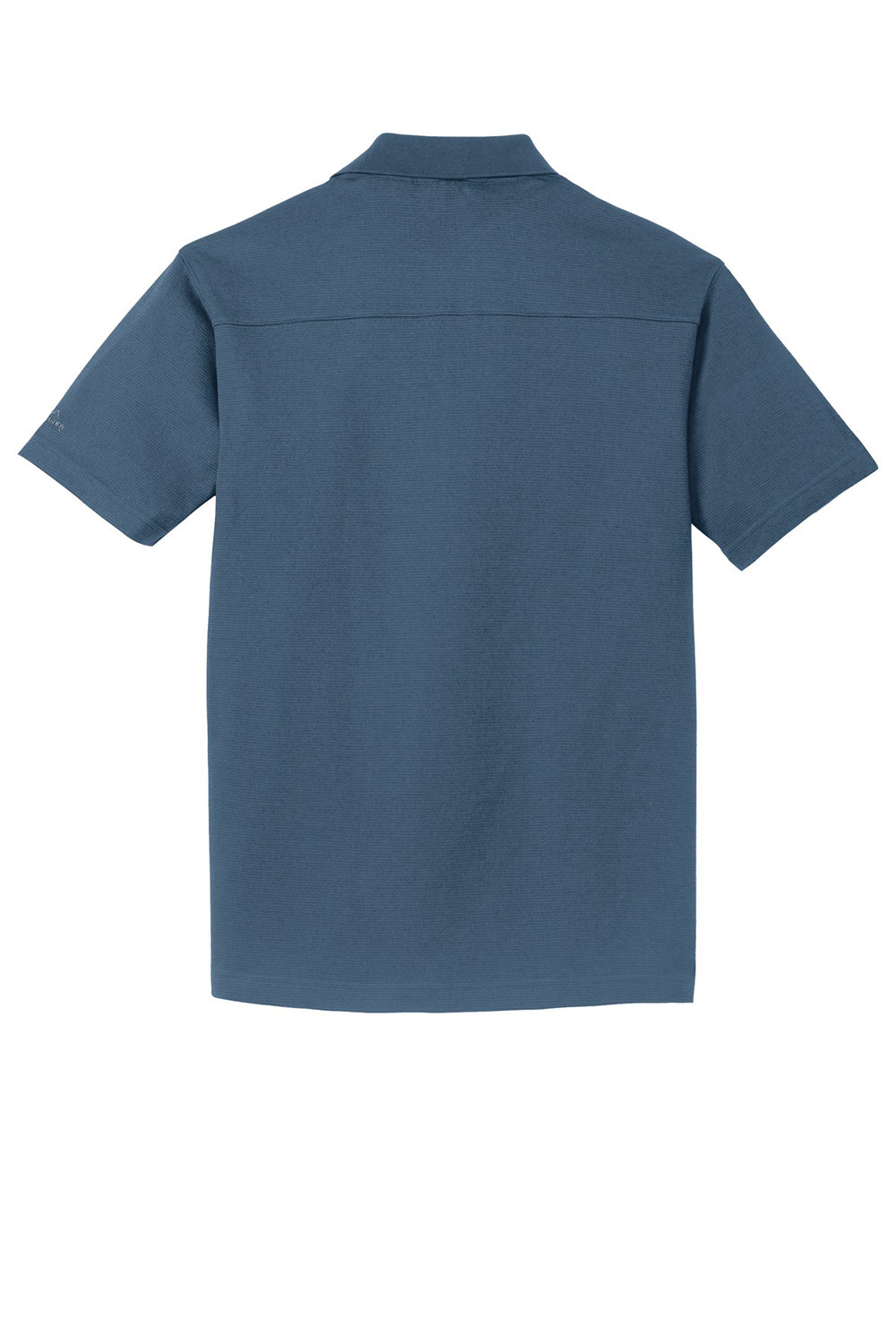 Eddie Bauer EB102 Mens Performance UV Protection Short Sleeve Polo Shirt Coast Blue Flat Back