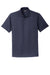 Eddie Bauer EB102 Mens Performance UPF 30+ Short Sleeve Polo Shirt Navy Blue Flat Front